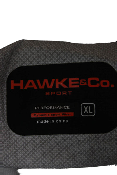 Hawke & Co Mens Windbreaker Black Zip Polyester Size XL