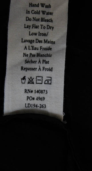 Love Shack Fancy Womens Fit & Flare Dress Black Cotton Short Sleeve Size S