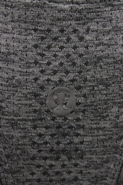 Lululemon Women Basic Sleeveless Tank Gray Geometric Scoop Neck Size 4