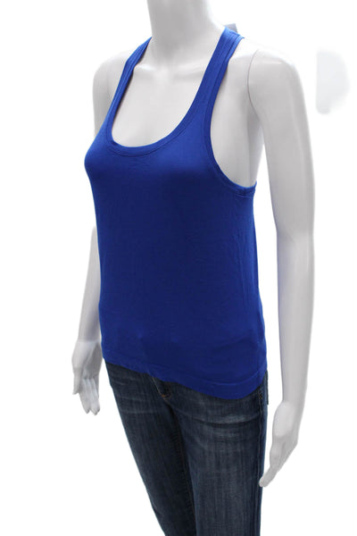 Lululemon Women Blue Scoop Neck Sleeveless Basic Tank Athletic Size 6