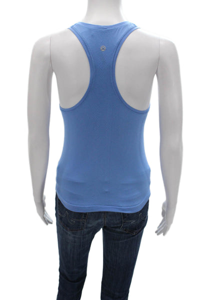 Lululemon Womens Blue Athletic Scoop Neck Tank Size 4
