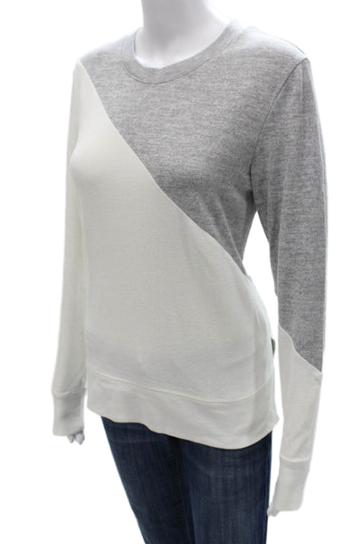 Summersalt Womens Gray Colorblock Pullover Sweater Long Sleeve Size M