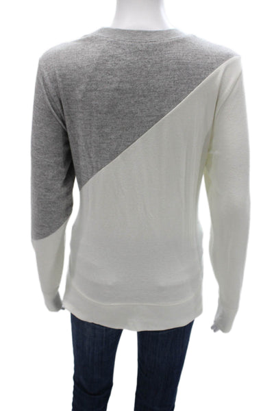 Summersalt Womens Gray Colorblock Pullover Sweater Long Sleeve Size M