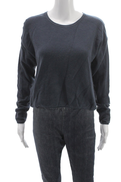 Splendid Unisex Pullover Sweater Dark Blue Round Neck Long Sleeve Size XS