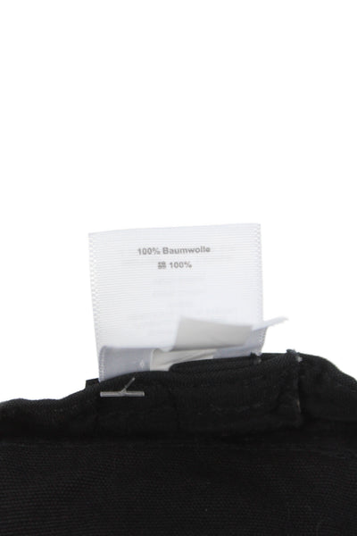 J Crew Womens Pull On Bucket Hat Black Cotton Size Medium