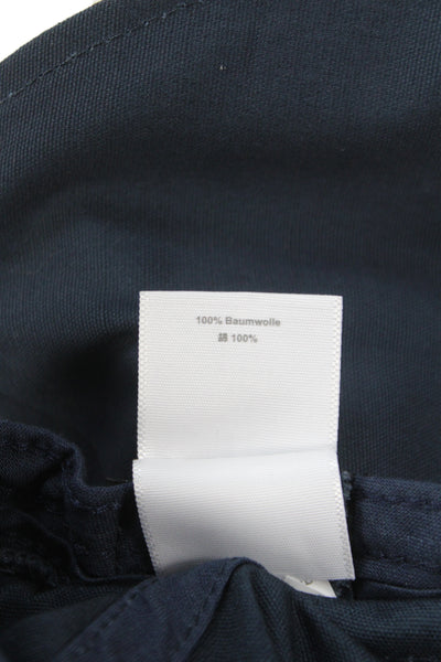 J Crew Womens Pull On Bucket Hat Navy Blue Cotton Size Medium