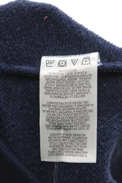 Scotch & Soda Womens Pullover Sweatshirt Blue Floral Crew Neck Size M