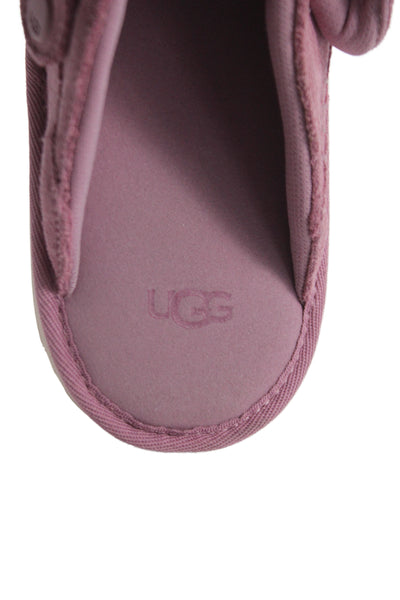 Ugg Womens Suede Goldenstar Adjustable Straps Clogs Pink Size 6