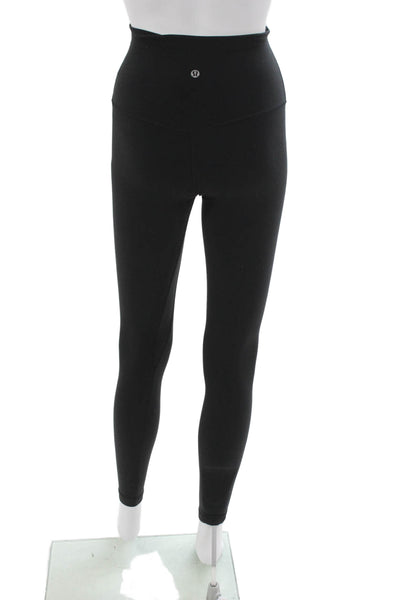 Lululemon Women Ankle Leggings Black Nylon Size 2