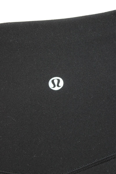 Lululemon Women Ankle Leggings Black Nylon Size 2