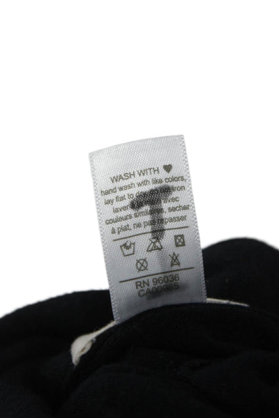 Eberjey Womens Short Sleeves Shirt Pants Pajama Set Black Size Extra Small