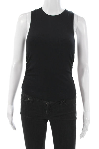 Alo Womens Sports Bra Black Nylon Blend Solid Sleeveless Size XS