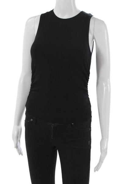 Alo Womens Sports Bra Black Nylon Blend Solid Sleeveless Size XS