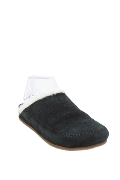 Jenni Kayne Womens Suede Slide On Clogs Black Size 36 6