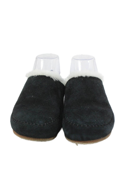 Jenni Kayne Womens Suede Slide On Clogs Black Size 36 6
