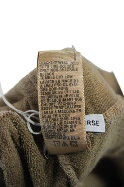 Standard James Perse Unisex Adults Sweatpants Brown Supima Cotton Size 2