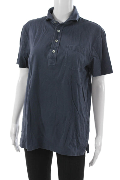 Ralph Lauren Purple Label Mens Short Sleeve Collared Polo Shirt Navy Medium