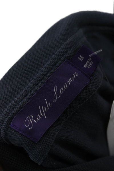 Ralph Lauren Purple Label Mens Short Sleeve Collared Polo Shirt Navy Medium