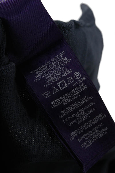 Ralph Lauren Purple Label Mens Short Sleeve Collared Polo Shirt Navy Medium