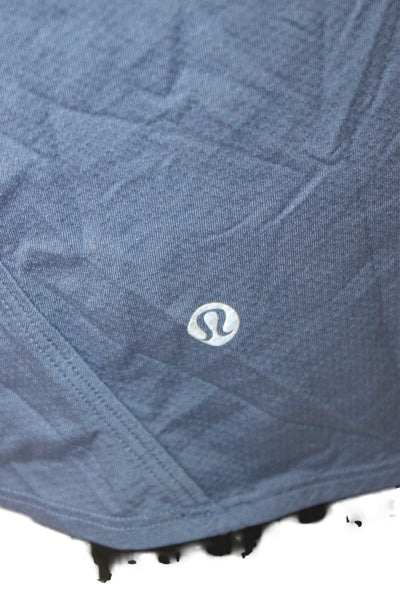 Lululemon Womens Basic Long Sleeve Crew Neck Blue Pullover Top Size 8