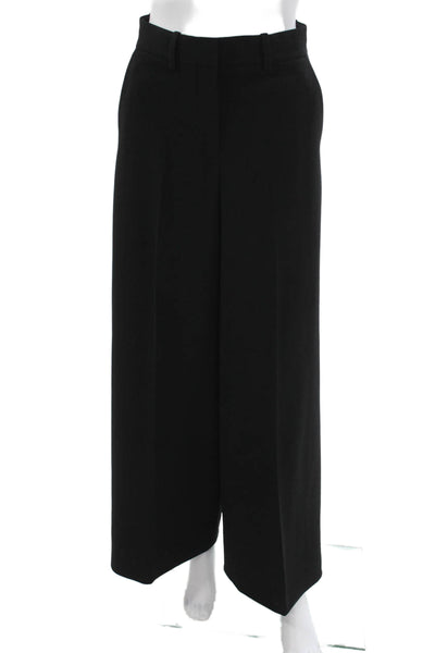 Theory Unisex Adults Dress Pants Black Triacetate Polyester Zip Size 00