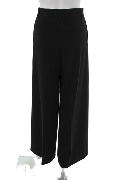 Theory Unisex Adults Dress Pants Black Triacetate Polyester Zip Size 00
