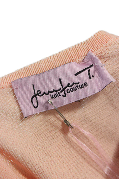 Jennifer T Womens Basic Pink Round Neck Tank Viscose Size 48
