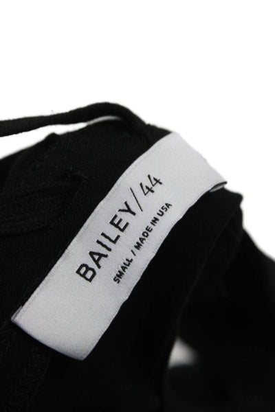 Bailey 44 Women Black Rayon Blend Boat Neck Sleeveless Basic Tank Size S