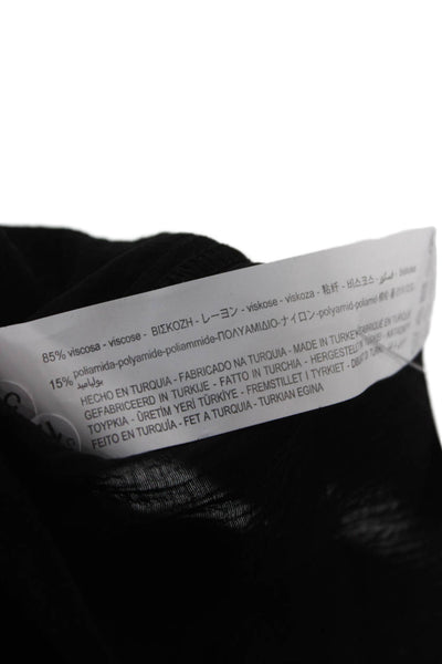 Zara Unisex Kids Collared Button-Up Black Viscose Long Sleeve Size XS