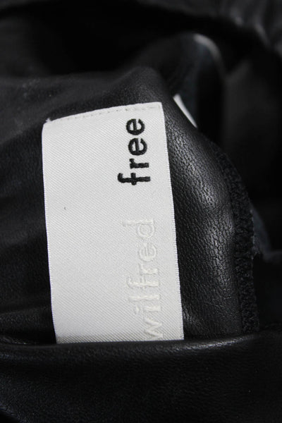 Wilfred Free Women Black Ankle Leggings 100% Polyurethane Size XS