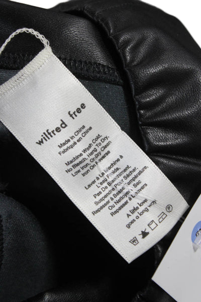 Wilfred Free Women Black Ankle Leggings 100% Polyurethane Size XS