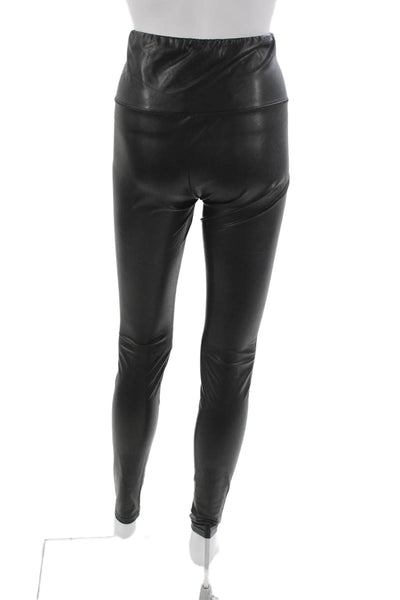 Wilfred Free Womens Faux Leather Ankle Leggings Black Size S