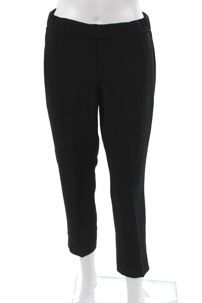 Wilfred Women Cropped Pants Black Pull On Polyester Solid Size 2