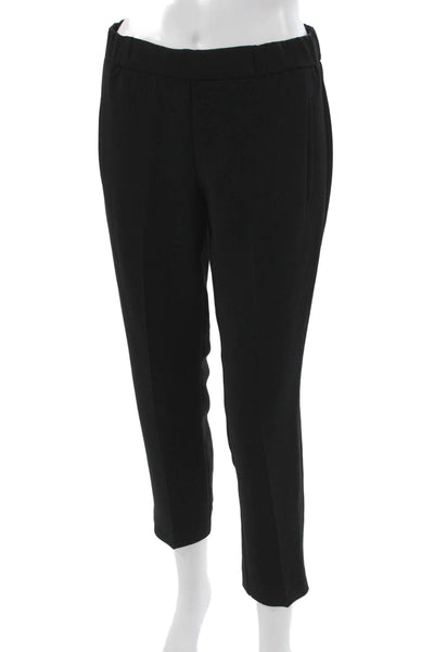 Wilfred Women Cropped Pants Black Pull On Polyester Solid Size 2