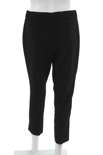 Wilfred Women Cropped Pants Black Pull On Polyester Solid Size 2