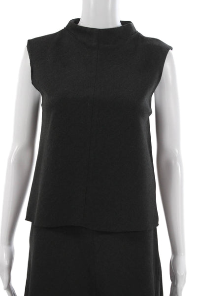 Zara Trafaluc Womens Mock Neck Tank Top A Line Skirt Set Grey Size Small
