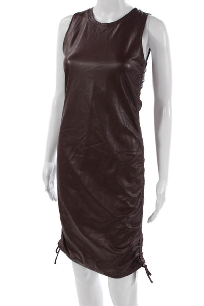 Steve Madden Women Tank Dress Brown Sleeveless Knee Length Size M