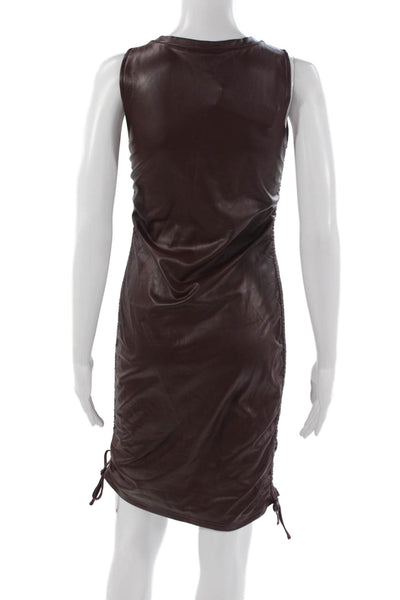 Steve Madden Women Tank Dress Brown Sleeveless Knee Length Size M