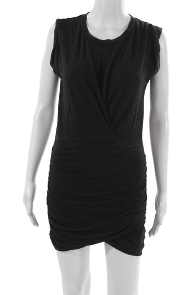 Joes Womens Sleeveless Black Linen Blend Knee Length Round Neck Dress Size XS