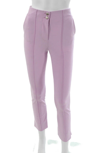 Veronica Beard Womens Purple Cotton Solid Pants Size 00