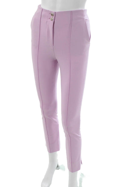 Veronica Beard Womens Purple Cotton Solid Pants Size 00