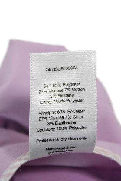Veronica Beard Womens Purple Cotton Solid Pants Size 00