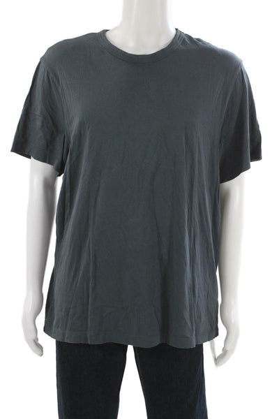 James Perse Mens Basic Gray Cotton T Shirt Size 4