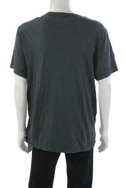 James Perse Mens Basic Gray Cotton T Shirt Size 4