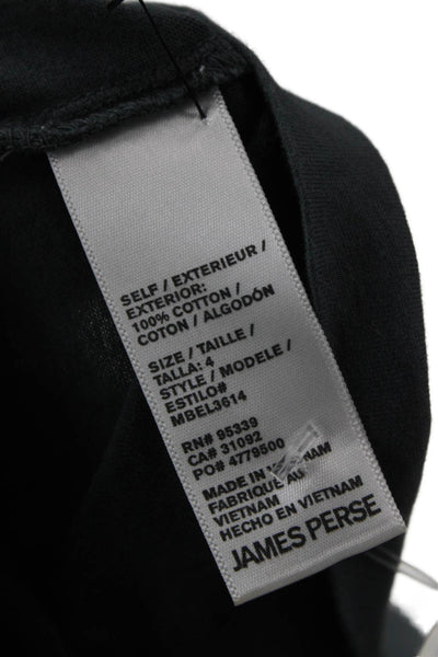 James Perse Mens Basic Gray Cotton T Shirt Size 4