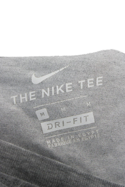 Nike Mens Basic Gray T-Shirt Short Sleeve Crew Neck Size M