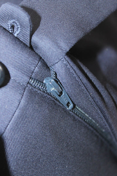 Sartoria Ambrosiana Mens 2 Piece Suit Blue 100% Wool Solid Formal Size 38