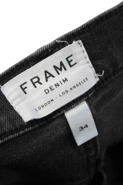 Frame Denim Men Skinny Gray Cotton Jeans Size 34
