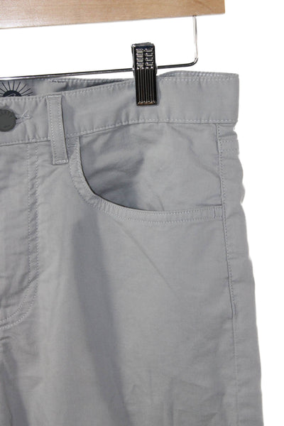 Faherty Mens Classic Chino Pants Gray Cotton Button Closure Size 28