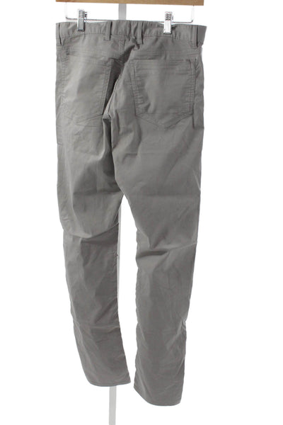 Faherty Mens Classic Chino Pants Gray Cotton Button Closure Size 28